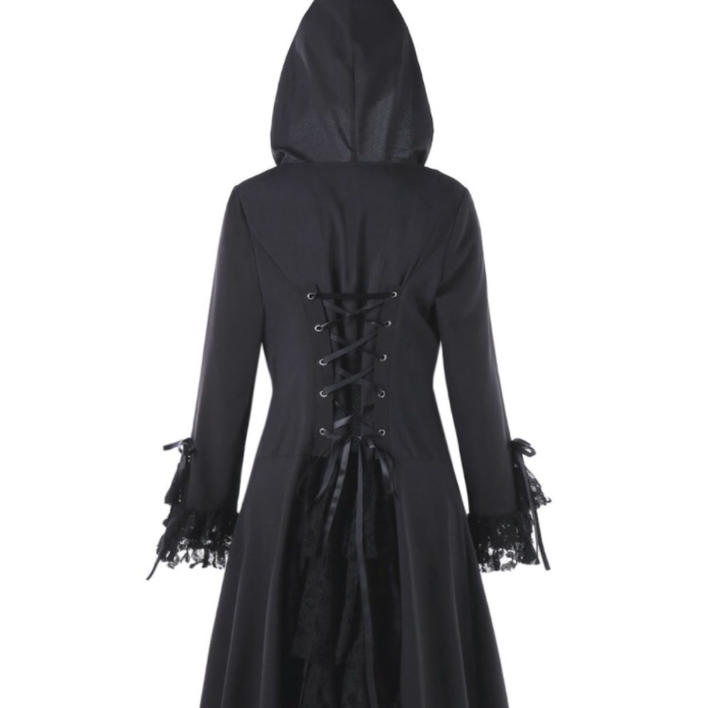 Black jacket with lace detail